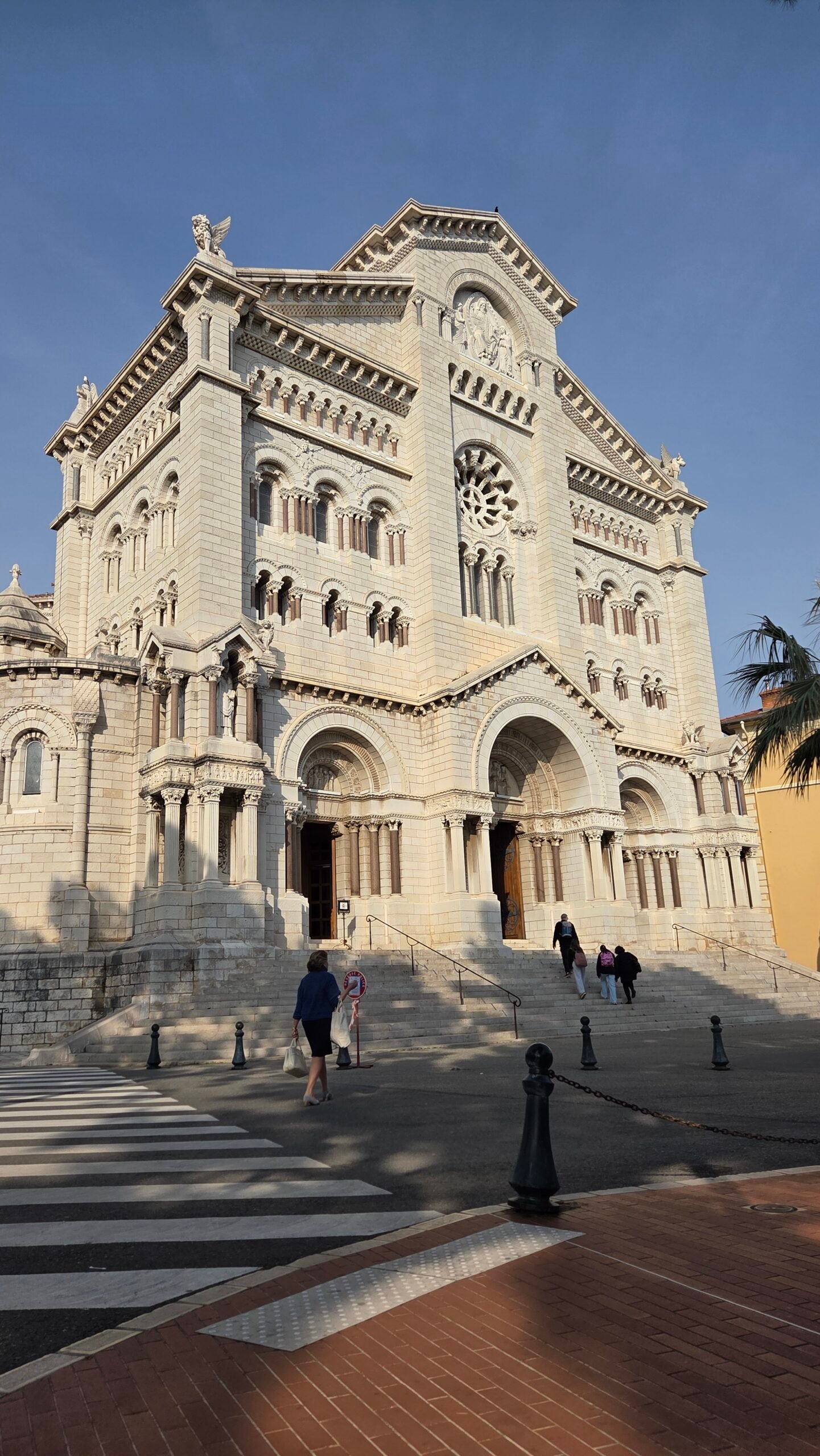 Facade of the Cathedral of Our Lady Immaculate in Monaco-Ville