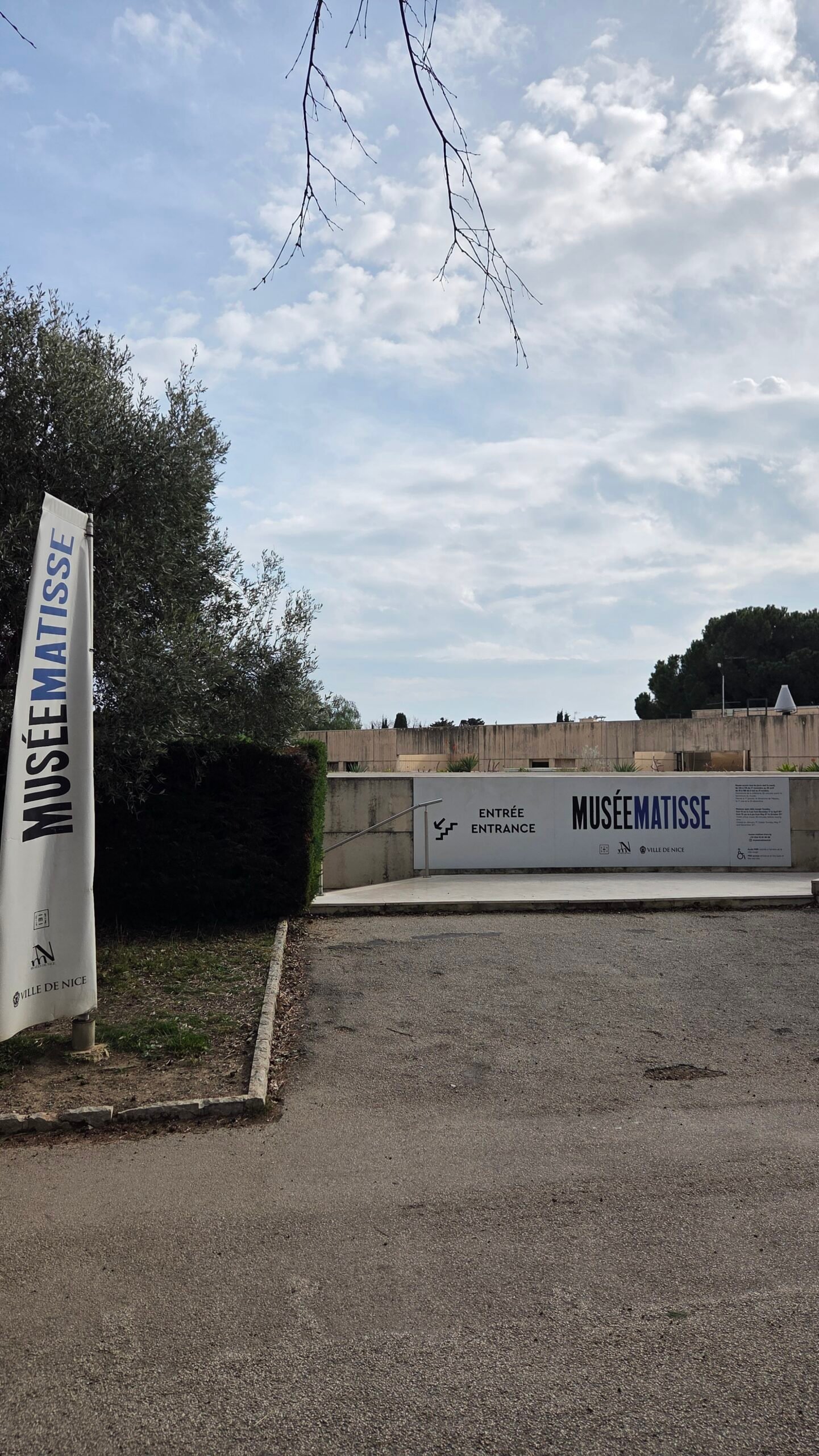 Entrance of the Musee Matisse in the Cimiez district of Nice