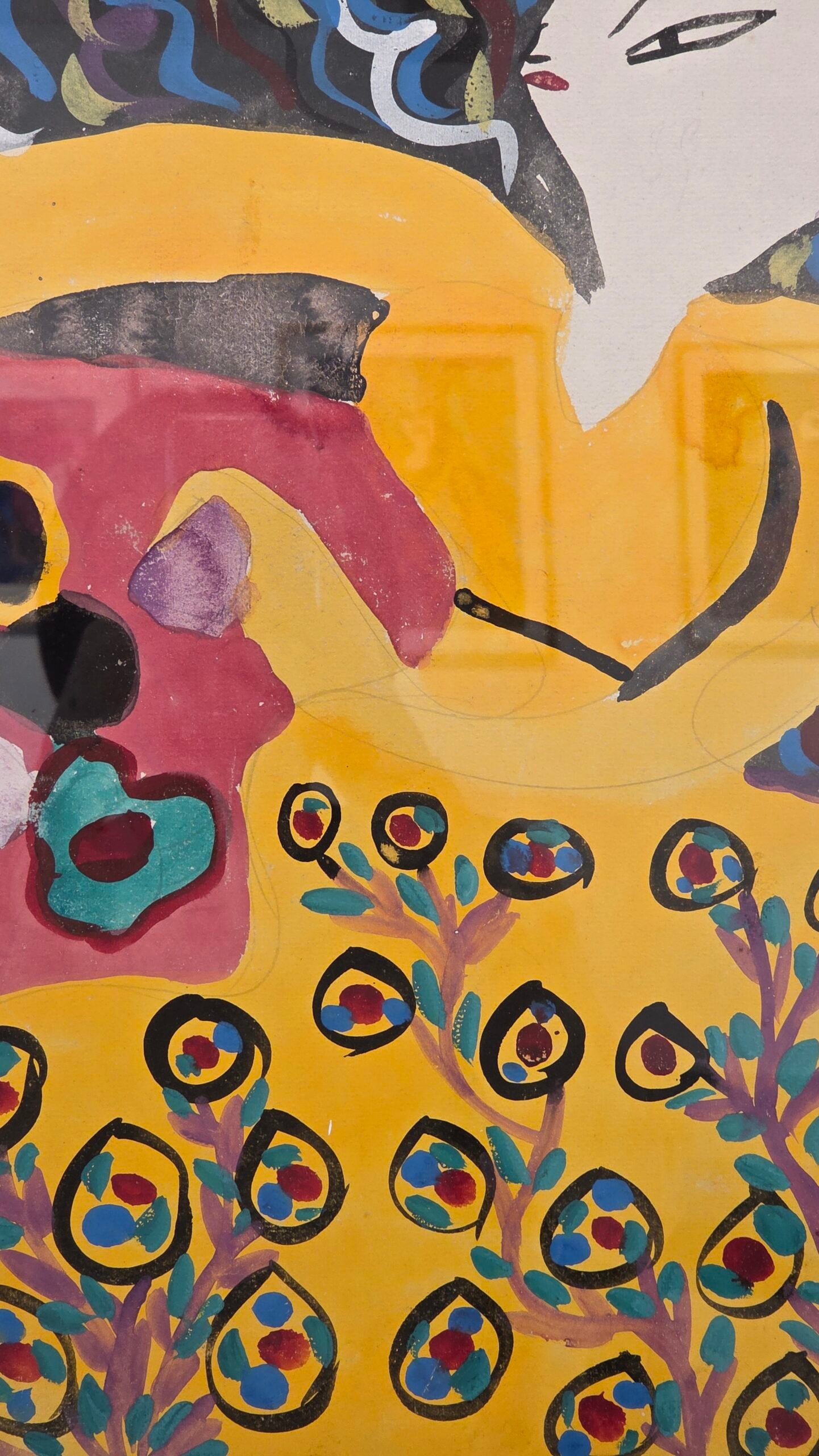 Colorful 1947 painting on display at Fondation Maeght, Saint-Paul-de-Vence